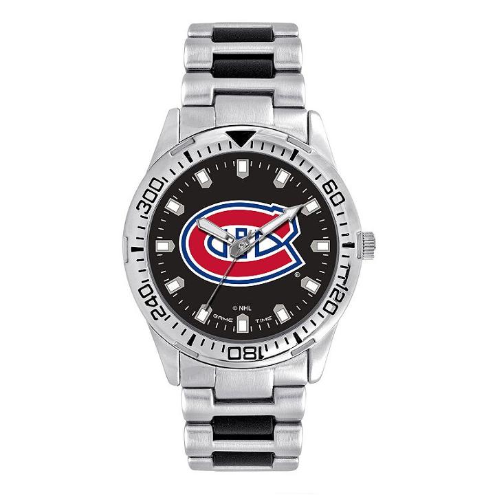 Men's Game Time Montreal Canadiens Heavy Hitter Watch, Silver