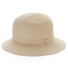 Chaps Ribbon Cloche Hat, Women's, Med Brown