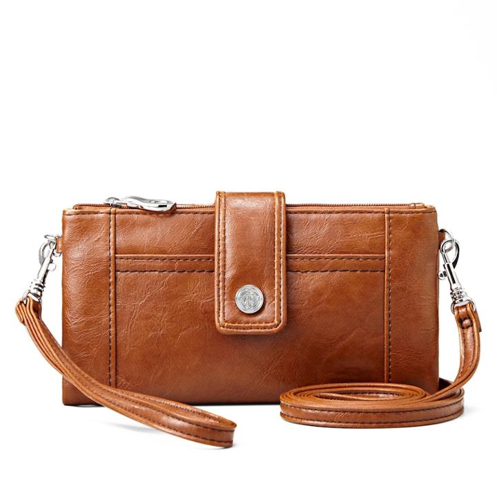 Relic Vicky Contrast Convertible Checkbook Wallet, Women's, Brown