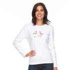 Women's Mccc Holiday Crewneck Tee, Size: Xl, White