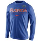 Men's Nike Florida Gators Football Practice Long-sleeve Tee, Size: Large, Blue