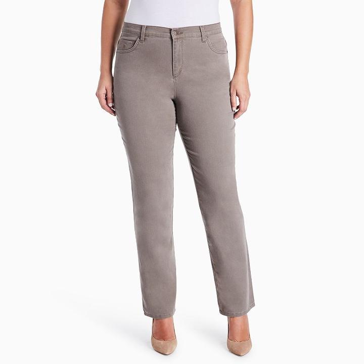 Plus Size Gloria Vanderbilt Amanda Classic Tapered Jeans, Women's, Size: 24 W, Med Brown