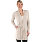 Women's Soybu Wander Belted Cardigan, Size: Xl, White