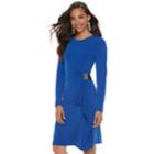 Women's Jennifer Lopez Ruched Sheath Dress, Size: Medium, Blue