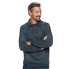 Men's Croft & Barrow&reg; Classic-fit Quarter-zip Fleece Polo, Size: Xxl, Dark Blue