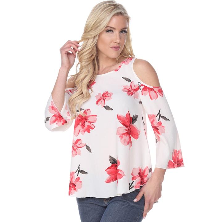 Women's White Mark Cold-shoulder Top, Size: Xl