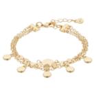 Lc Lauren Conrad Multi Strand Disc Charm Bracelet, Women's, Gold