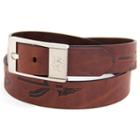 Men's Florida State Seminoles Brandish Leather Belt, Size: 32, Brown