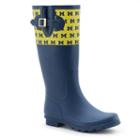 Women's Spirit Co. Michigan Wolverines Rain Boots, Size: 6, Dark Blue