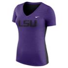 Women's Nike Lsu Tigers Dri-fit Touch Tee, Size: Large, Purple