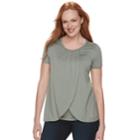 Maternity A:glow Tulip Hem Nursing Tee, Women's, Size: M-mat, Med Grey