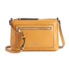 Dana Buchman Curlew Double Entry Crossbody Bag, Women's, Lt Yellow
