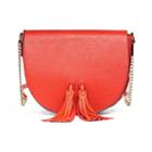 Olivia Miller Neilla Tassel Saddle Crossbody Bag, Women's, Red