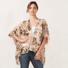 Women's Lc Lauren Conrad Romantic Floral Kimono, Blush