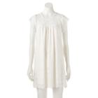 Juniors' Speechless Cap Sleeve Lace Shift Dress, Girl's, Size: Small, Natural
