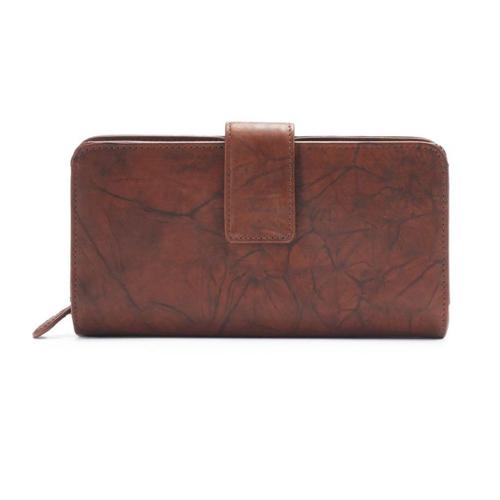 Apt. 9&reg; Sandalwood Leather Rfid-blocking Tab Clutch, Women's, Brown