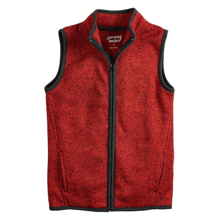 Boys 4-12 Jumping Beans&reg; Marled Sweater Knit Vest, Size: 6, Med Red