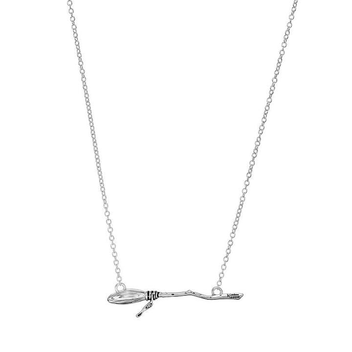Harry Potter Silver Plated Nimbus 2000 Broomstick Necklace