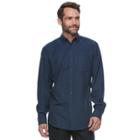 Big & Tall Croft & Barrow&reg; True Comfort Plaid Classic-fit Flannel Button-down Shirt, Men's, Size: Small, Blue