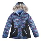 Girls 4-16 Free Country Digital Dash Heavyweight Jacket, Size: 7-8, Blue Other