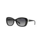 Vogue Vo2943s 55mm Timeless Butterfly Gradient Polarized Sunglasses With Swarovski Elements, Women's, Black