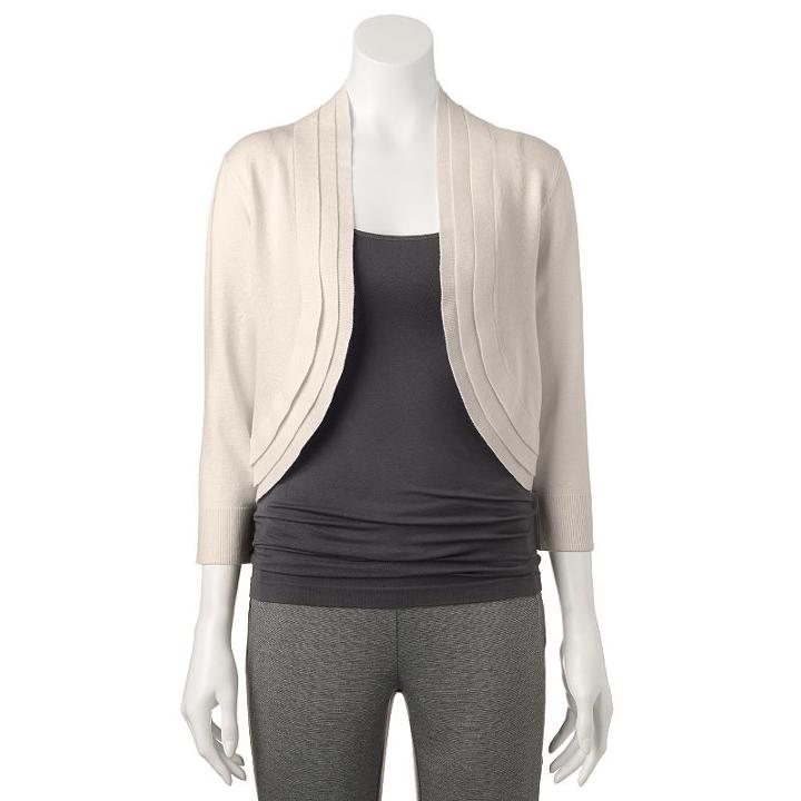 Women's Ronni Nicole Tiered Shrug, Size: Xl, Dark Beige
