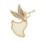 Dana Buchman Gold Tone Angel Pin, Women's, White