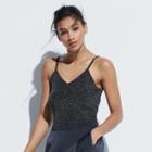 K/lab Metallic V-neck Bodysuit, Girl's, Size: Xs, Silver