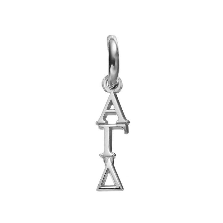 Logoart Alpha Gamma Delta Sterling Silver Sorority Charm, Women's, Grey