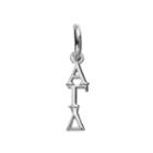 Logoart Alpha Gamma Delta Sterling Silver Sorority Charm, Women's, Grey