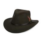Men's Scala Classico Crushable Felt Outback Hat, Size: Small, Beig/green (beig/khaki)