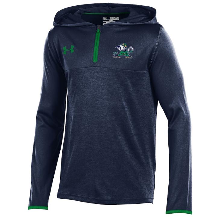 Boys 8-20 Under Armour Notre Dame Fighting Irish Tech Hoodie, Size: L 14-16, Blue (navy)