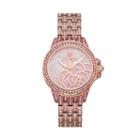 Juicy Couture Women's Charlotte Crystal Stainless Steel Watch, Size: Medium, Pink