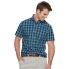 Men's Sonoma Goods For Life&trade; Modern-fit Stretch Poplin Button-down Shirt, Size: Small, Med Blue