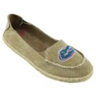 Women's Campus Cruzerz Florida Gators Cabo Slip-on Shoes, Girl's, Size: 8, Beig/green (beig/khaki)