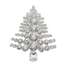 Dana Buchman Christmas Tree Pin, Women's, Silver