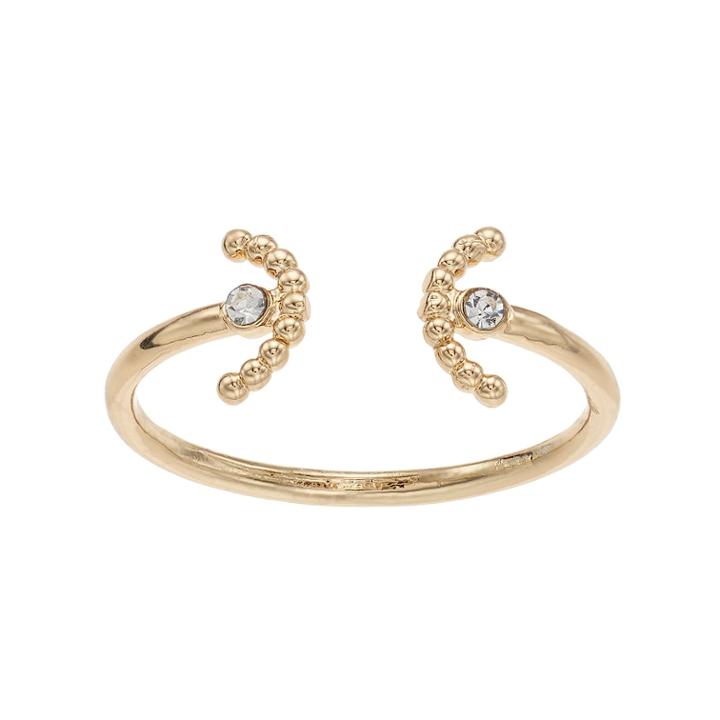 Lc Lauren Conrad Semi-circle Open Ring, Women's, Size: 7, Gold