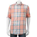 Big & Tall Urban Pipeline&reg; Classic-fit Maxflex Roll-tab Button-down Shirt, Men's, Size: 3xl Tall, Brt Orange