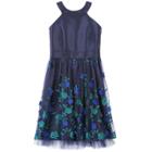 Girls 7-16 Speechless Embroidered Applique Floral Skirt Dress, Size: 12, Med Blue