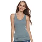 Juniors' So&reg; Ribbed Racerback Tank, Teens, Size: Xs, Dark Grey