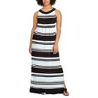 Plus Size Chaps Striped Jersey Maxi Dress, Women's, Size: 16 W, Ovrfl Oth