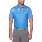 Men's Grand Slam On Course Regular-fit Americana Striped Performance Golf Polo, Size: Xl, Blue