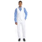 Savile Row Slim-fit White Tuxedo Vest - Men, Size: Xxl