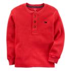 Boys 4-8 Carter's Thermal Henley, Size: 4, Red