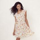 Women's Lc Lauren Conrad Pleated Shift Dress, Size: Xl, White Oth