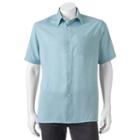 Men's Croft & Barrow&reg; Classic-fit Island Microfiber Button-down Shirt, Size: Medium, Brt Blue