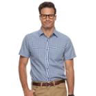 Men's Haggar Classic-fit Button-down Shirt, Size: Small, Blue (navy)