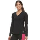 Women's Fila Sport&reg; Basic Reflective Long Sleeve Tee, Size: Small, Black