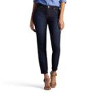 Women's Lee Ana Modern Series Skinny Ankle Jeans, Size: 16 Avg/reg, Dark Blue