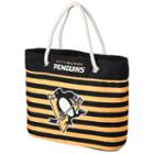 Forever Collectibles Pittsburgh Penguins Striped Tote Bag, Adult Unisex, Multicolor
